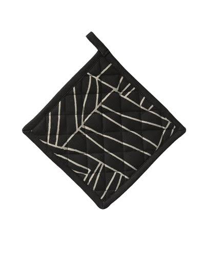 Storefactory Topflappen schwarz grau 20 x 20 cm