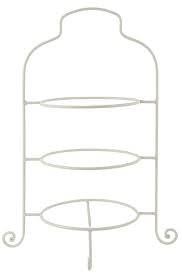 IB Laursen Tellerhalter Ablage Etagere Metall Weiß 54 cm