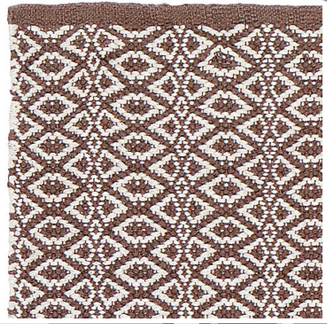 Liv Interior Teppich Bergen 200 x 300 cm Braun Baumwolle