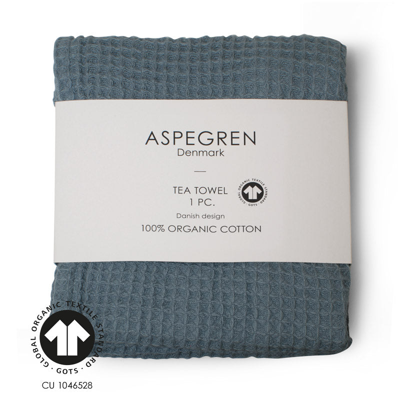 Aspegren Geschirrtuch North Öko quiet blue blau