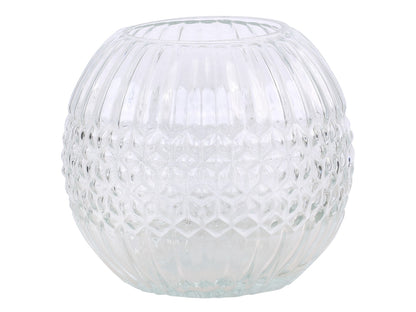Chic Antique Vase Windlicht Glas Klas Muster