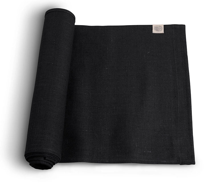 Lovely Linen Tischläufer 47 x 150 cm Classic schwarz black