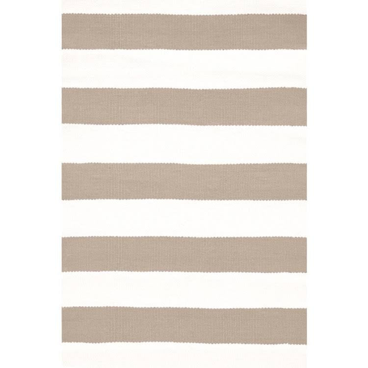 Liv Interior Teppich Stripe 140 x 200 cm Sand Beige Poly Outdoor