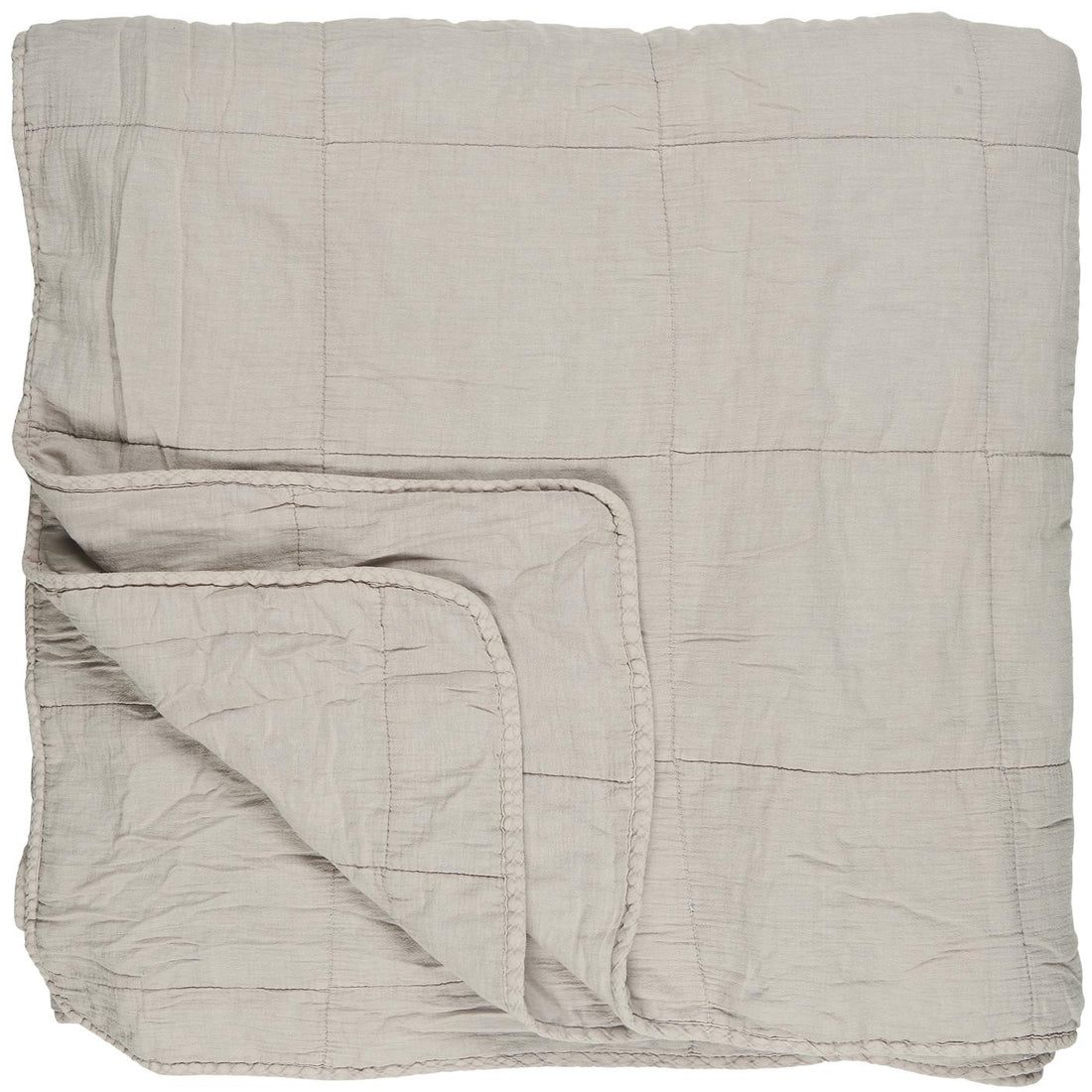 IB Laursen Quilt Plaid Vintage ash grey 240 x 240