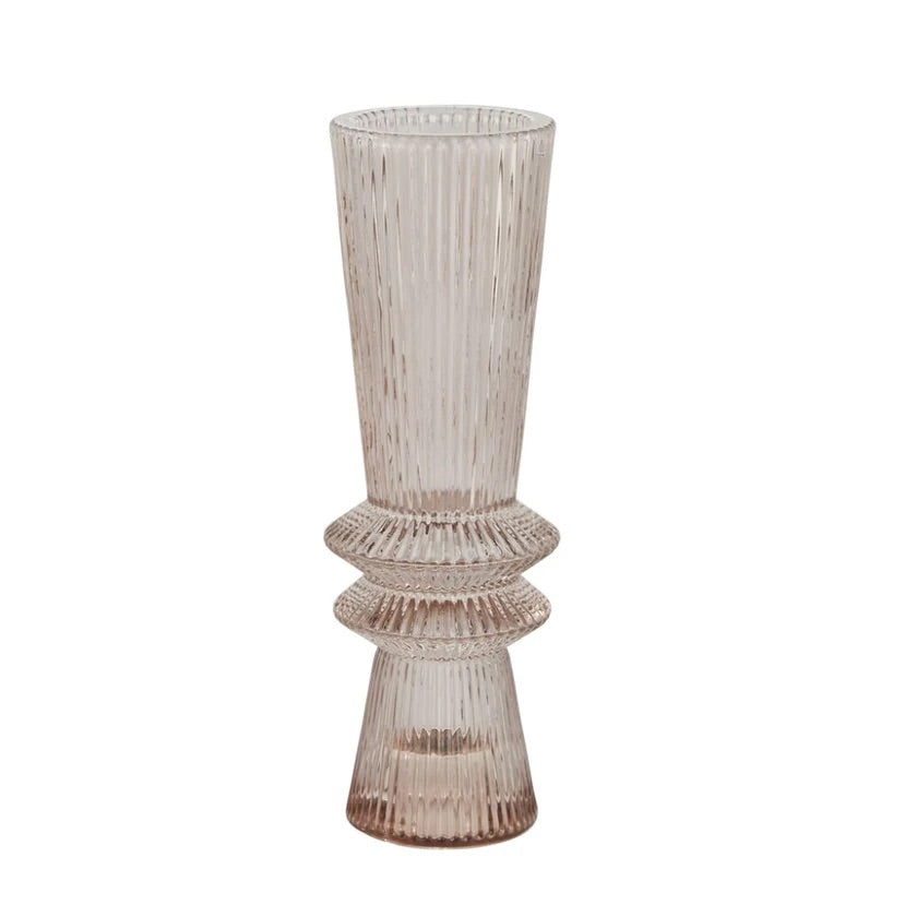 Lene Bjerre Sivia Kerzenleuchter Vase Glass Altrosa Rosa 15,5 cm