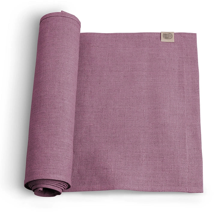 Lovely Linen Tischläufer 45x150 cm Classic Heather Pink Altrosa
