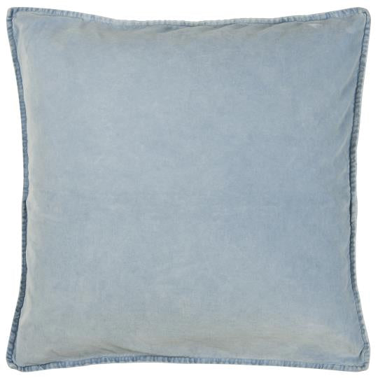 IB Laursen Kissen Velours 52 x 52 blue shade / hellblau