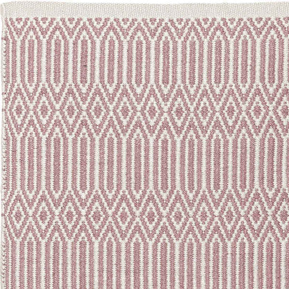 Liv Interior Teppich Basel 70 x 200 cm Mauve Rosa Natural Baumwolle