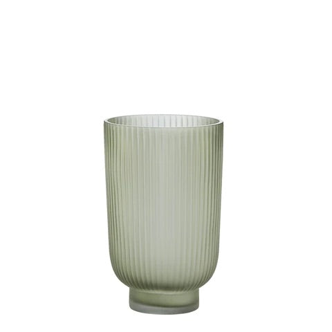 Lene Bjerre Hermonia Vase Glas Grün 23,5 cm