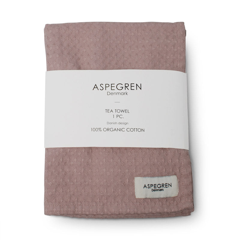 Aspegren Aufwaschtuch Spültuch Waffle 2er Set Öko North mauve rosa