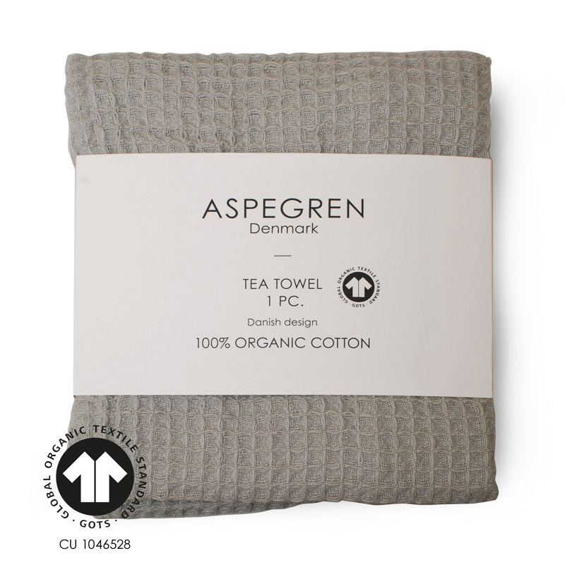 Aspegren Geschirrtuch North Öko silver gray grau